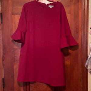 Charlie Paige red dress